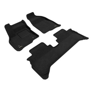Chevrolet Bolt EV Floor Mat Set - Front and Rear - 3D MAXpider - Elegant Series - Black - `17-`23 Chevrolet Bolt EV Floor Mat Set - Front and Rear - 3D MAXpider - Elegant Series - Black - `17-`23